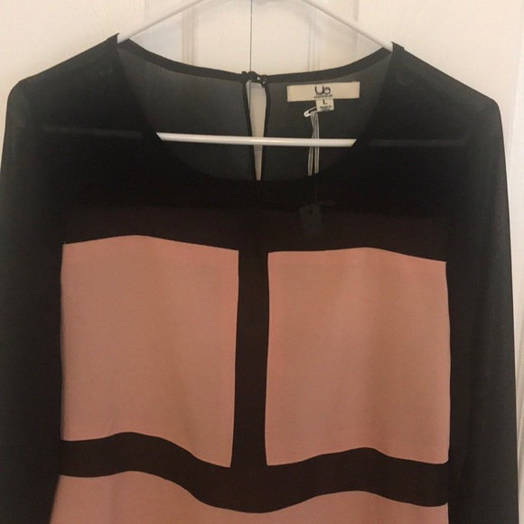 NWT Ya Los Angeles Black and Pink Dress - Picture 3 of 3